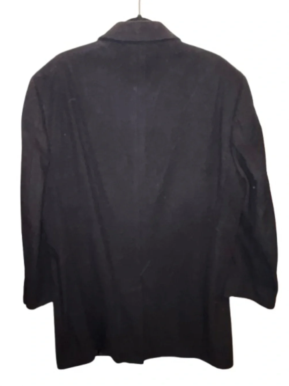 Calvin Klein Classic Black Wool Cashmere blend Overcoat NWOT size 44R
